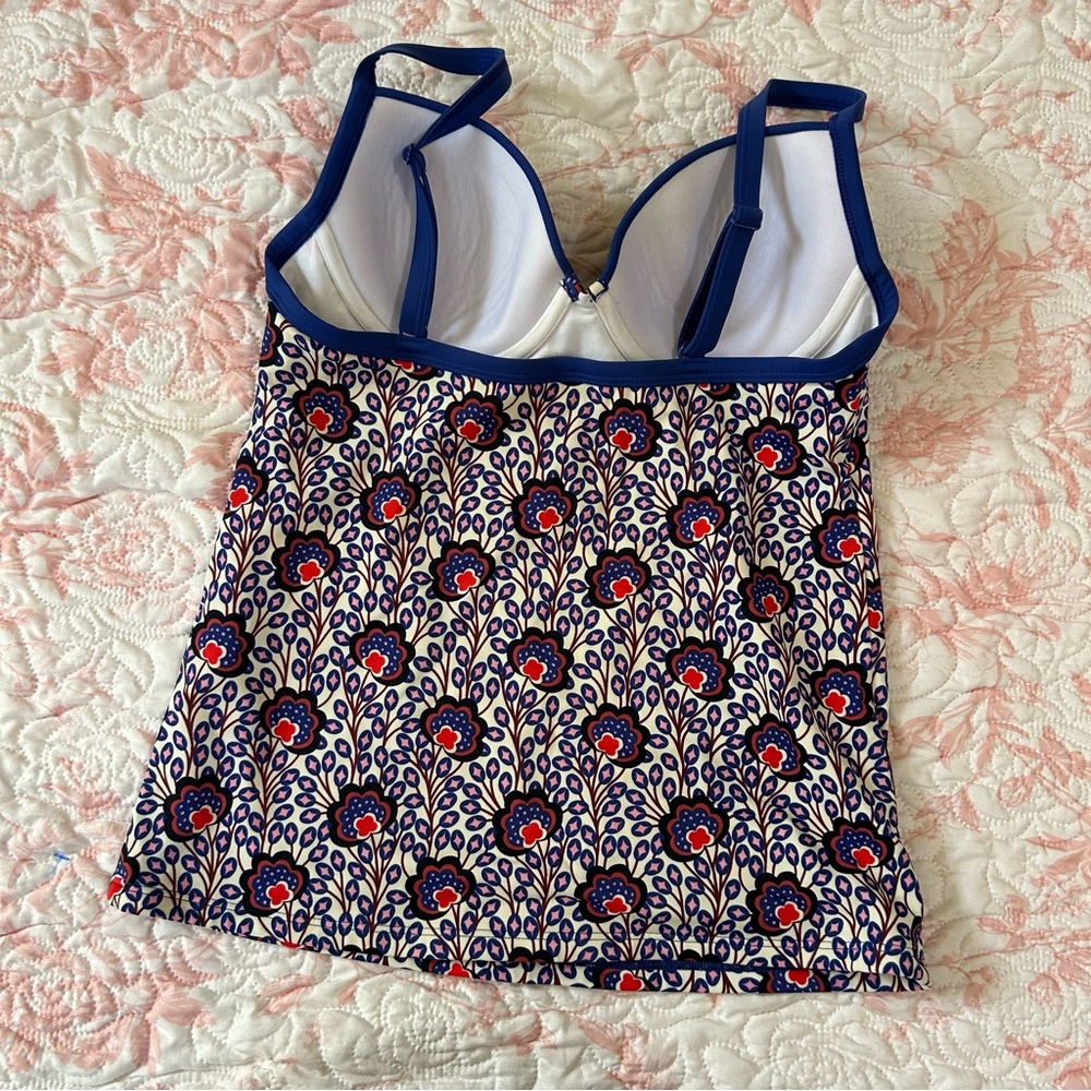 Boden Navy and Cream Floral Tankini Set - Picture 10 of 10